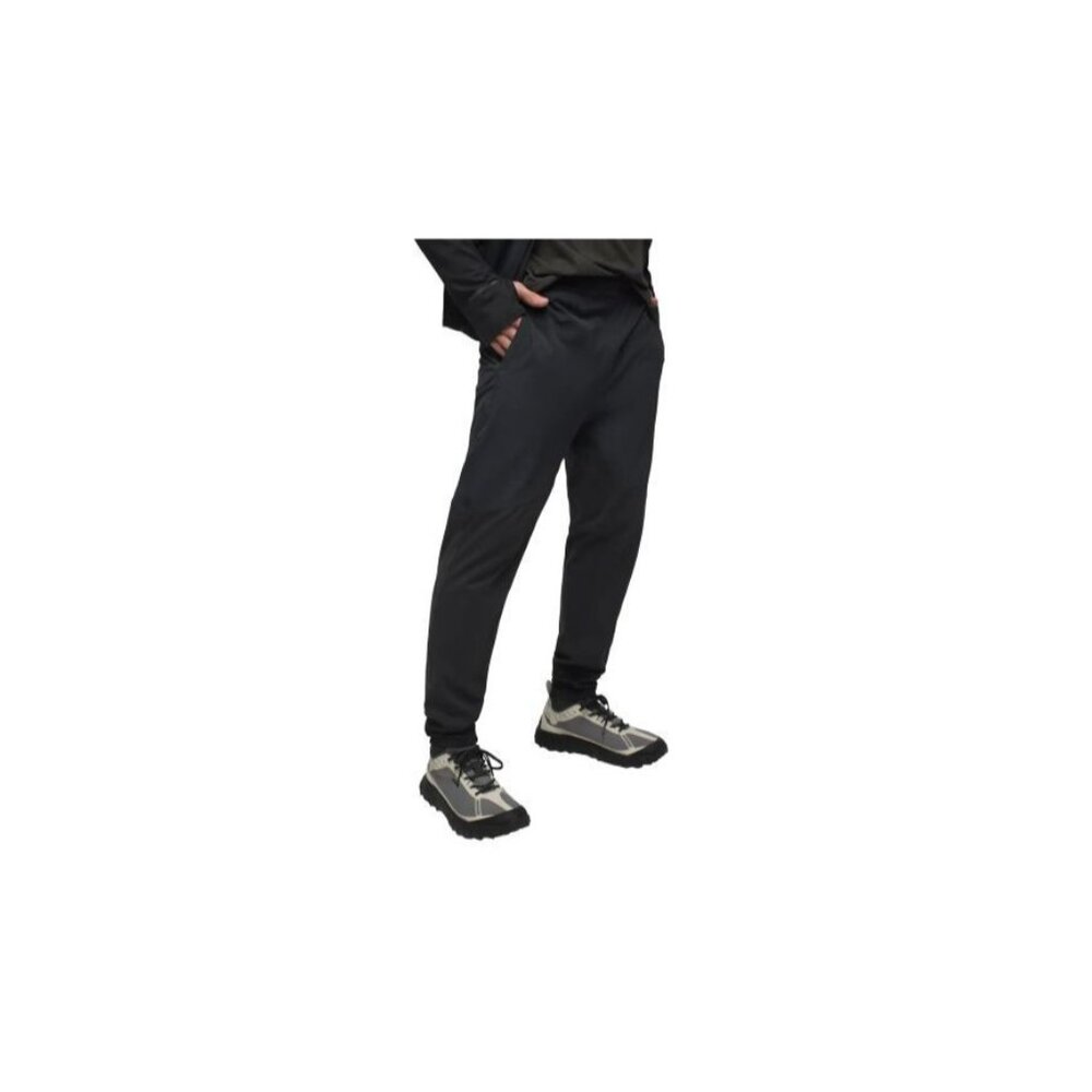 PrAna Ice Flow Hybrid Pant Black‎ Mens XL/30 Slim Elastic Waist Wicking Hybrid